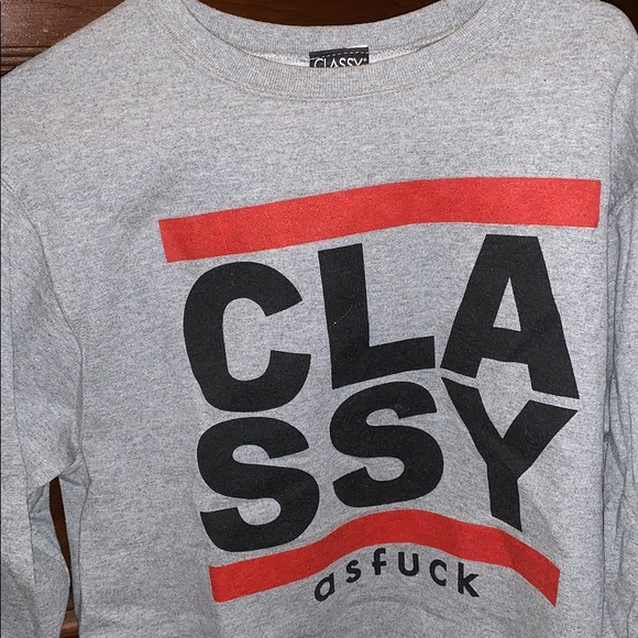 Classy as f*** sweatshirt - Picture 1 of 1